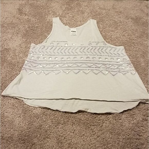 Victoria's Secret PINK Iridescent Sequin Tank Top - Picture 2 of 3